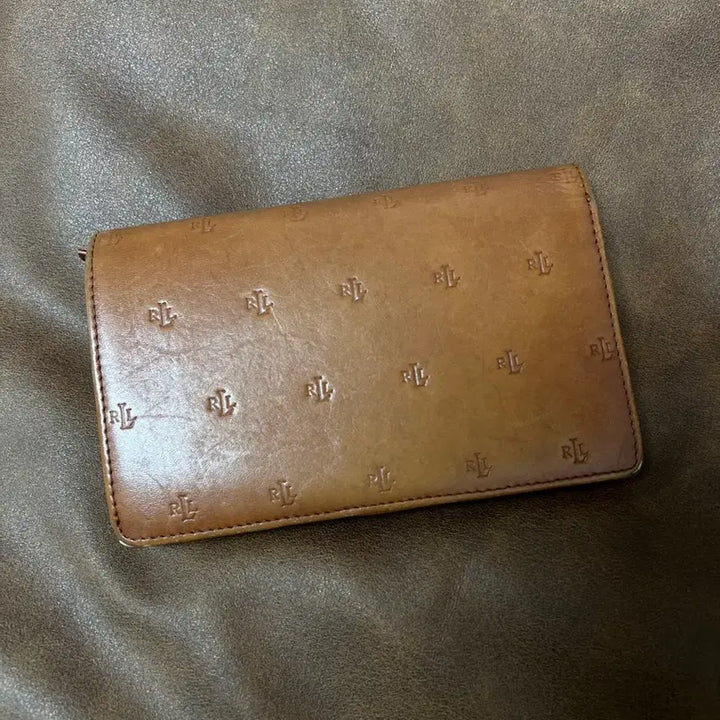 [BUNJANG] LAUREN RALPH LAUREN Vintage Brown Leather Bi-fold Wallet / 랄프로렌 로렌 여성 빈티지 브라운 레더 중지갑