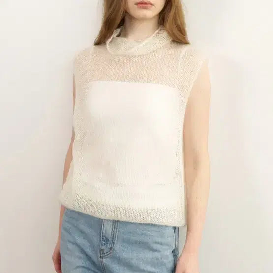 [BUNJANG] Lapla Austin Mohair Knit Ivory / 라플라 Lapla 오스틴 모헤어 니트 아이보리