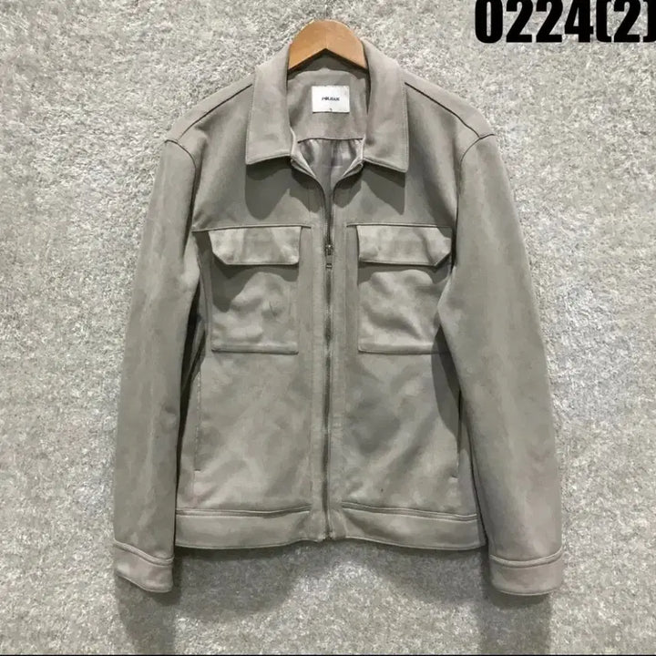[BUNJANG] Polham Suede Bomber Jacket Light Beige XL / 폴햄 스웨이드 봄버 자켓 라이트베이지 XL