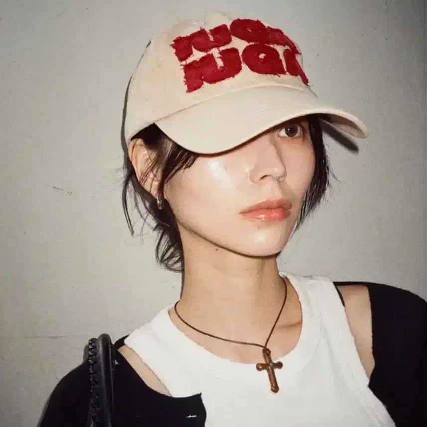 [SOLD OUT] 이우가마카라스 워시드 패치 볼캡 베이지