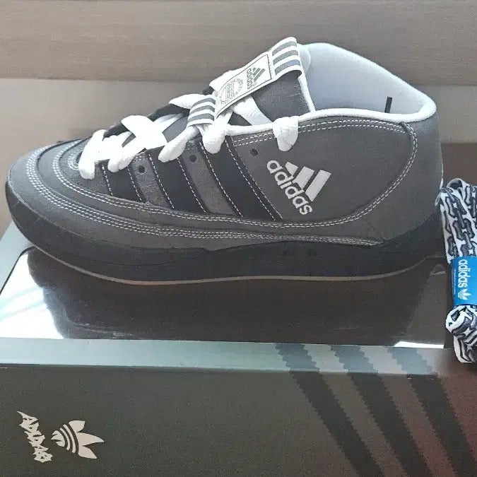 [BUNJANG] Adidas Adimatic Mid Gray Sneakers / 아디다스 Adimatic Mid 회색 새상품 박스풀