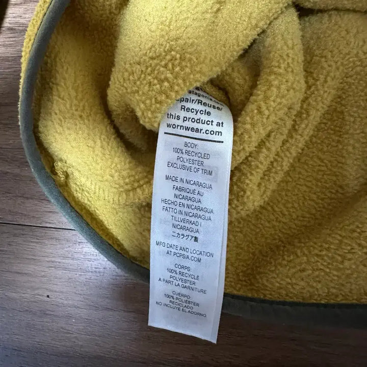 [BUNJANG] Patagonia Synchilla Pullover Lightweight Fleece Jacket / 파타고니아 신칠라 풀오버 라이트웨이트 라지 머스타드 캐빈골드