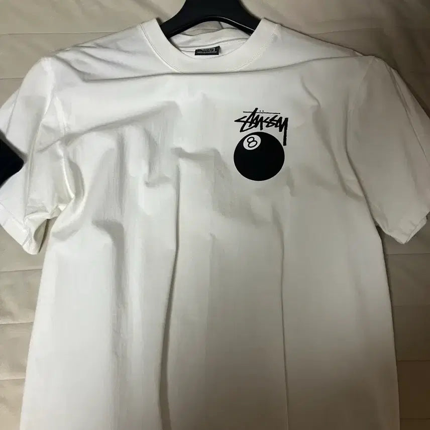 [BUNJANG] Stussy 8-Ball T-Shirt White / 스투시 8볼 흰색 반팔 티셔츠