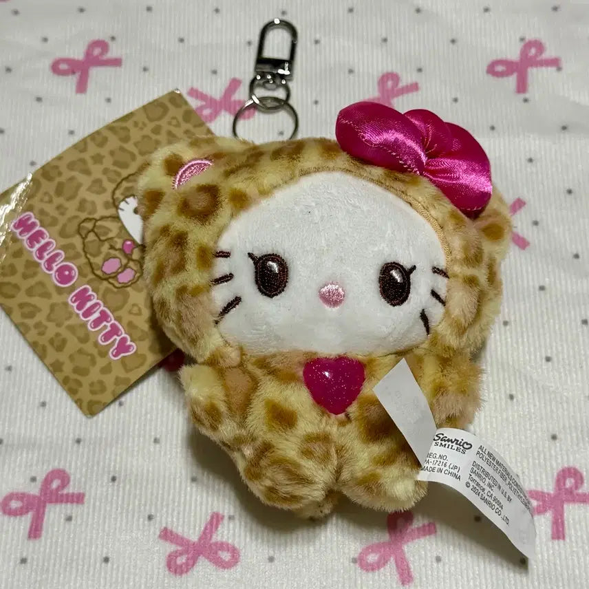 [BUNJANG] Sanrio Hello Kitty Leopard Gyaru Kuma Plush Charm / 헬로키티 레오파드 갸루쿠마 갸루키티 호피키티 인형 키링