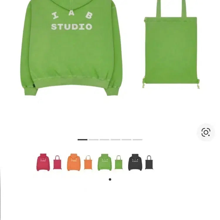 [BUNJANG] IAB Studio Pigment Hood Apple Green L / 아이앱 스튜디오 피그먼트 후드 &amp; 색 애플 그린
