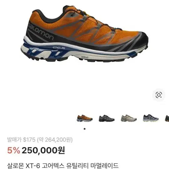 [BUNJANG] Salomon XT-6 Gore-Tex Marmalade Sneakers / 살로몬 XT-6 고어텍스 마멀레이드 (300)