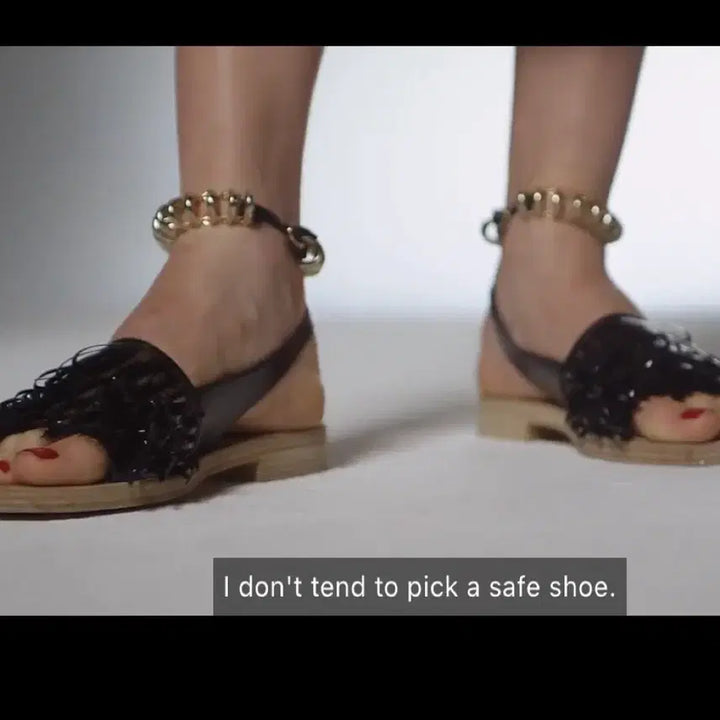 [BUNJANG] Balenciaga Gold Chain Ankle Strap Sandals / 발렌시아가 샌들