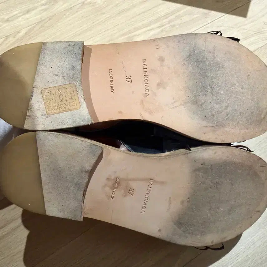 [BUNJANG] Balenciaga Gold Chain Ankle Strap Sandals / 발렌시아가 샌들
