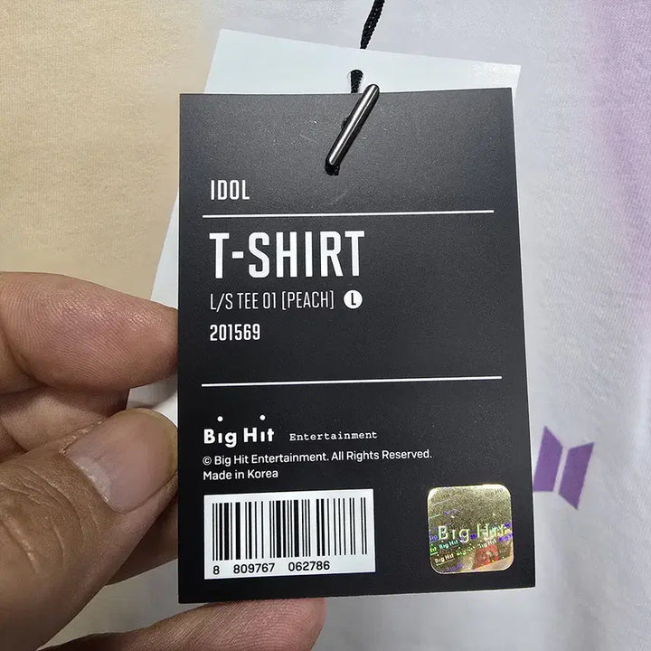 [BUNJANG] BTS Idol Tie-dye Long Sleeve T-shirt (L) / 새제품) BTS 방탄소년단 아이돌 타이다이 롱슬리브 티셔츠 L