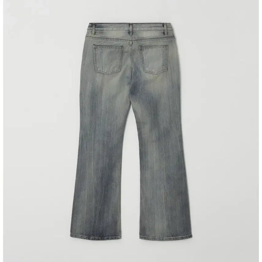 [BUNJANG] Zenio Mia Low-Rise Bootcut Denim Jeans / 제니오 미아 로우라이즈 부츠컷 데님 블루그레이 M