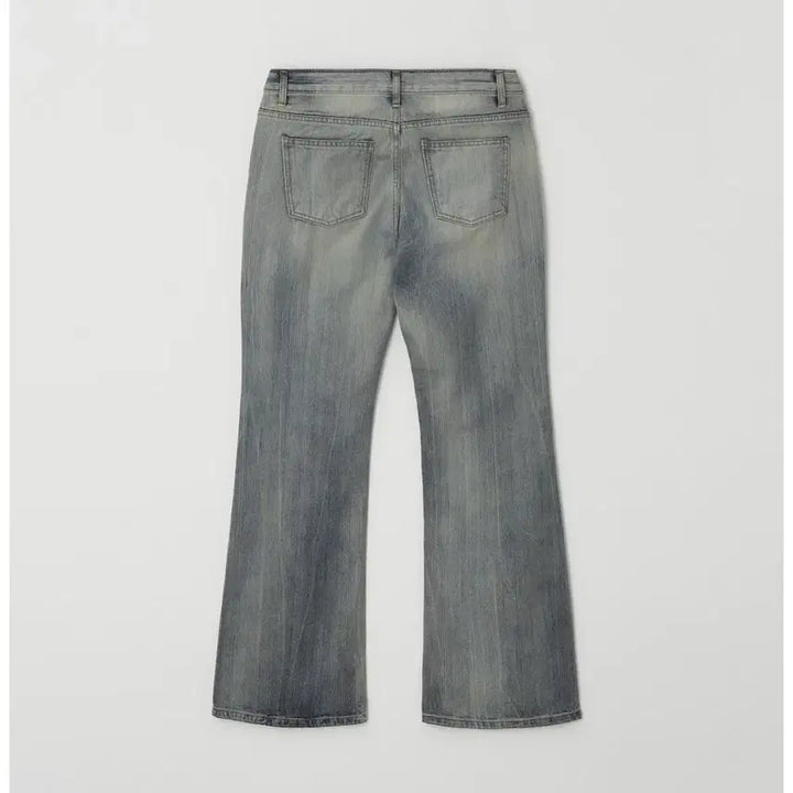 [BUNJANG] Zenio Mia Low-Rise Bootcut Denim Jeans / 제니오 미아 로우라이즈 부츠컷 데님 블루그레이 M