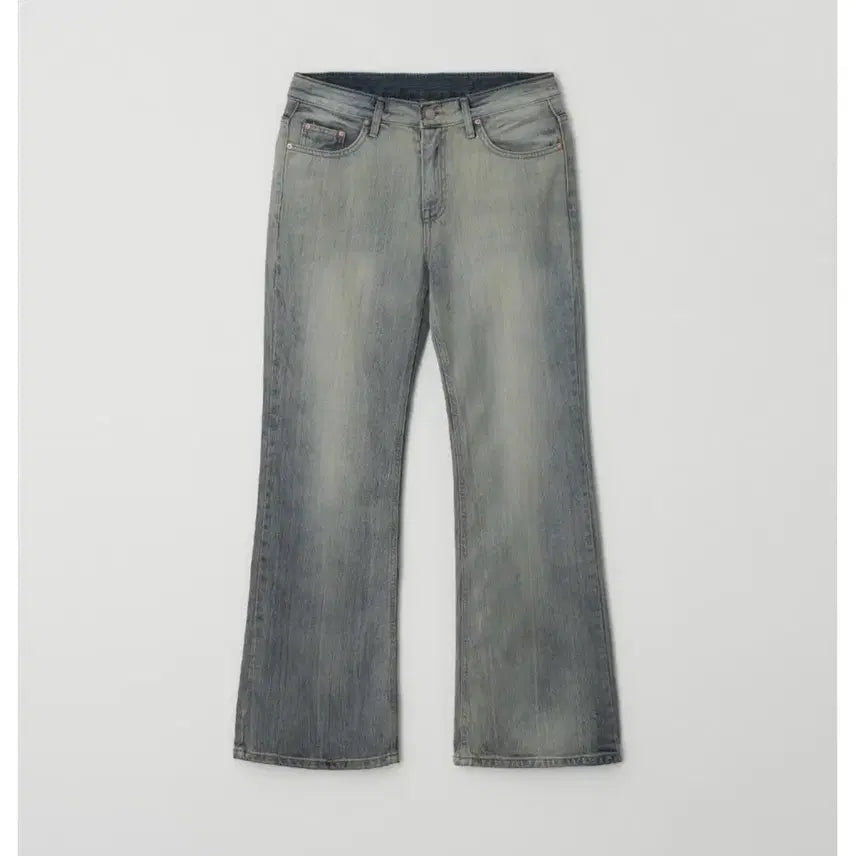 [BUNJANG] Zenio Mia Low-Rise Bootcut Denim Jeans / 제니오 미아 로우라이즈 부츠컷 데님 블루그레이 M