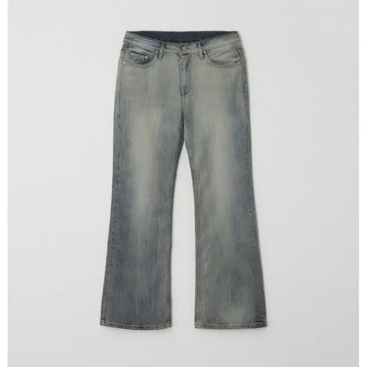 [BUNJANG] Zenio Mia Low-Rise Bootcut Denim Jeans / 제니오 미아 로우라이즈 부츠컷 데님 블루그레이 M