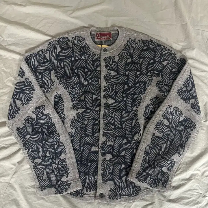 [BUNJANG] Christopher Nemeth Rope Jacquard Cardigan / 크리스토퍼 네메스 로프 자카드 가디건(베이지)