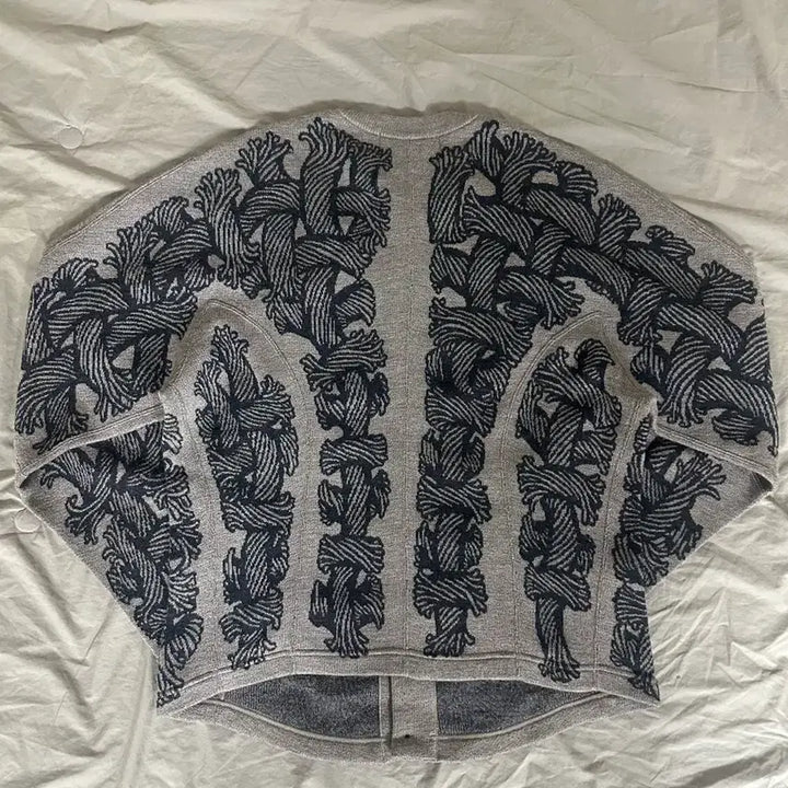 [BUNJANG] Christopher Nemeth Rope Jacquard Cardigan / 크리스토퍼 네메스 로프 자카드 가디건(베이지)