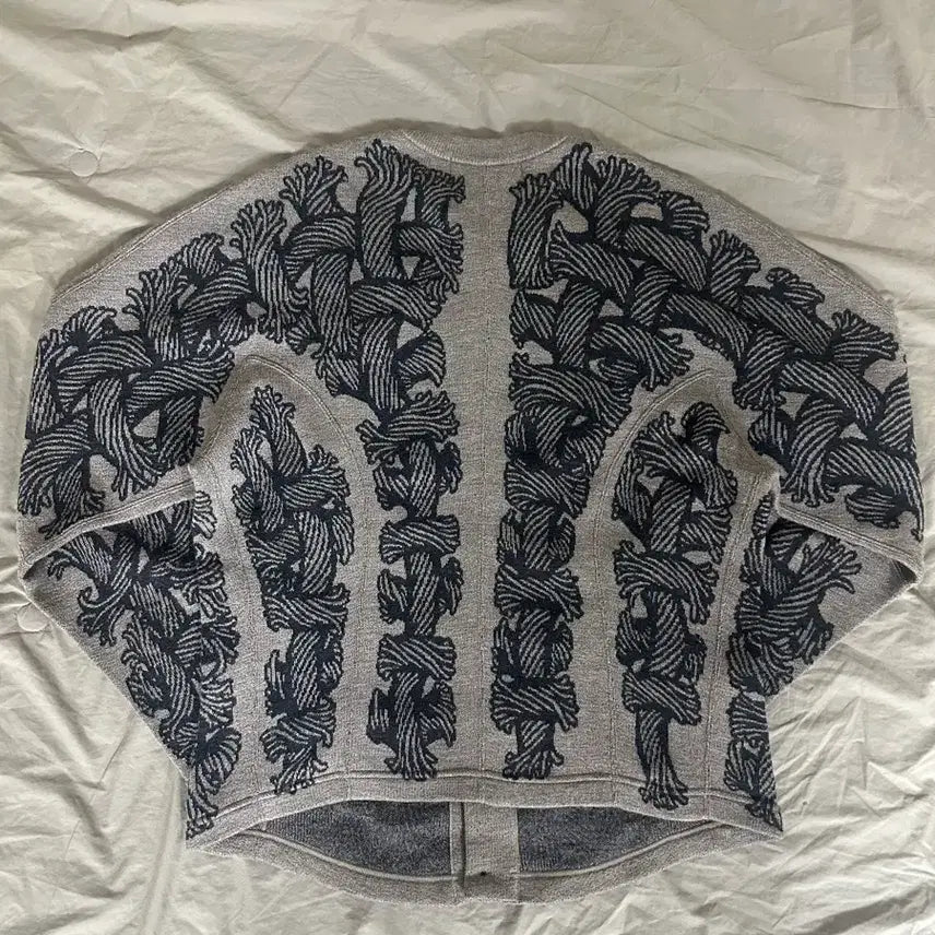 [BUNJANG] Christopher Nemeth Rope Jacquard Cardigan / 크리스토퍼 네메스 로프 자카드 가디건(베이지)
