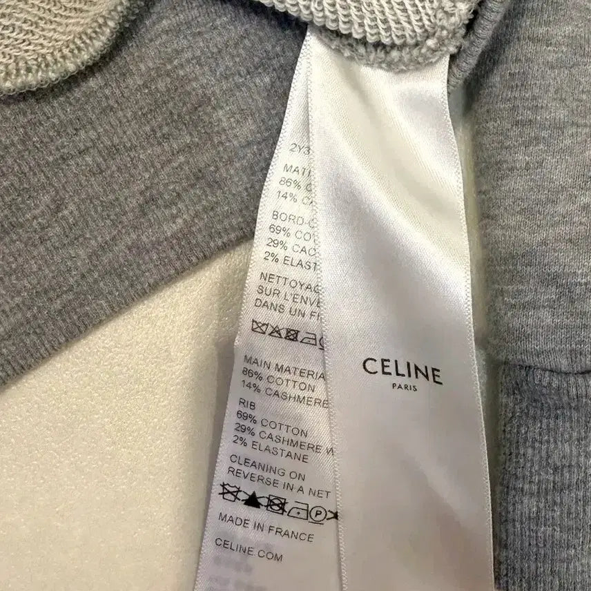 [BUNJANG] [CELINE] 셀린느 그레이 캐시미어 후드티 / [CELINE] 셀린느 그레이 캐시미어 후드티