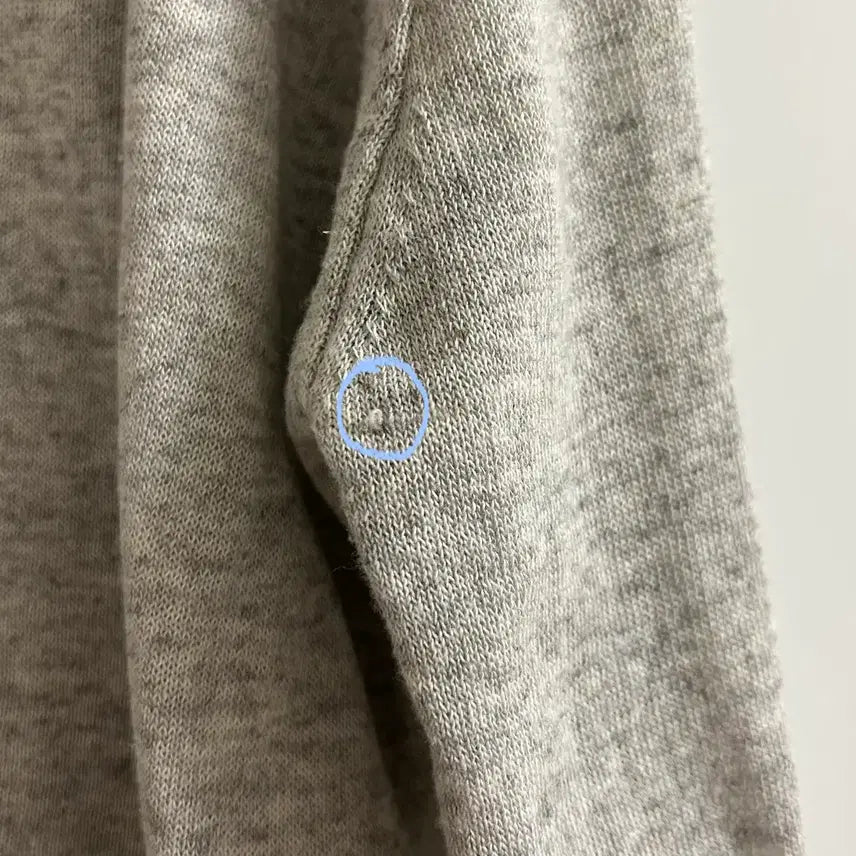 [BUNJANG] Linen Crop Cardigan (Gray) / 린넨 펜던트 크롭 긴팔 가디건(그레이)