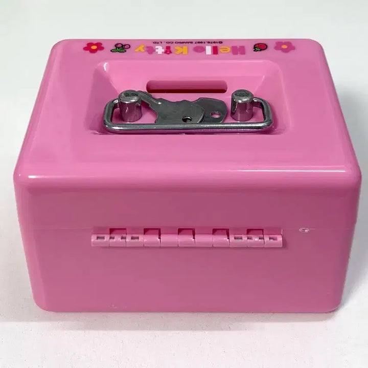 [BUNJANG] Vintage Hello Kitty 2-Tier Pink Storage Box / 고전키티 고전 키티 자물쇠 2단 핑크 보관함 양도