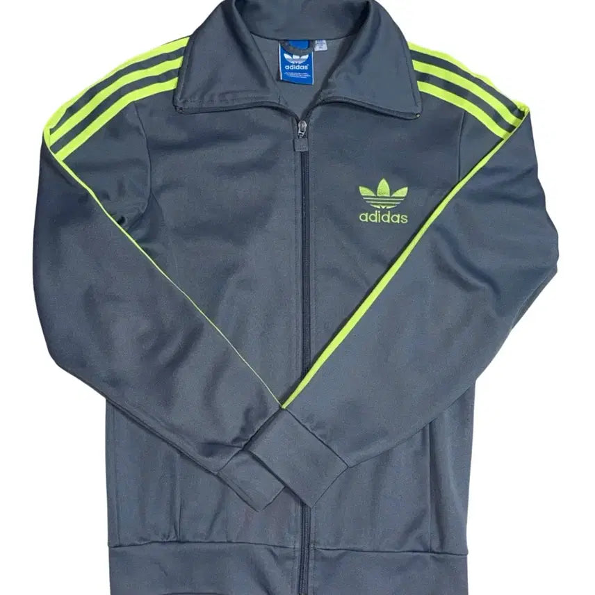 [BUNJANG] Adidas Europa Track Top Jersey (Grey &amp; Neon) (Size 95) / 아디다스 유로파 트랙탑 져지 그레이&amp;형광 (95)