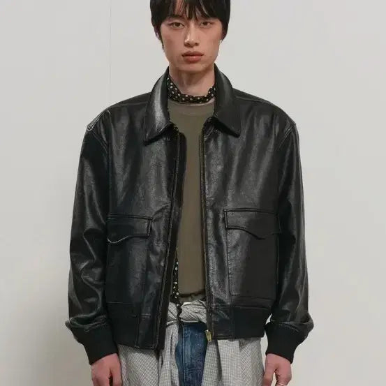 [BUNJANG] General Idea Leather Jacket (M) / 제너럴아이디어 레더자켓 m