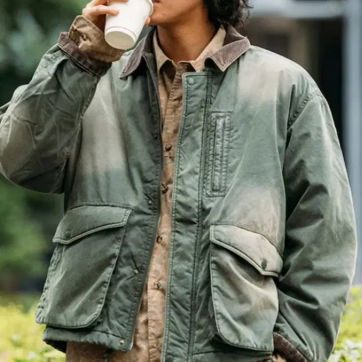 [BUNJANG] Freaks Store Vintage Cotton Nylon Blouson / 프릭스스토어 - 빈티지 코튼 블루종