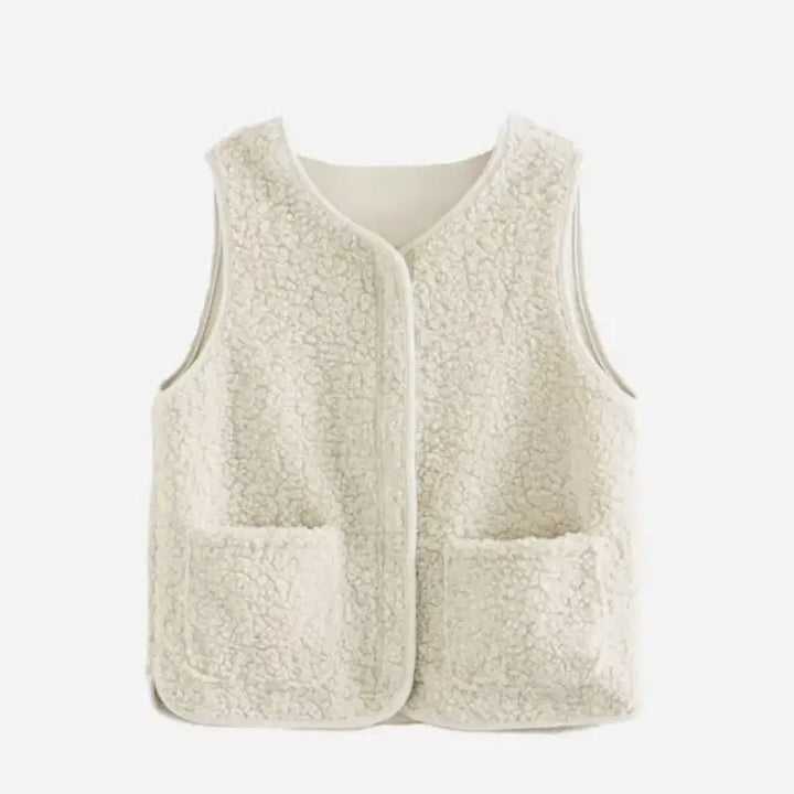 [BUNJANG] Ably Sherpa Fleece Vest / 에이블리 양털 조끼 뽀글이