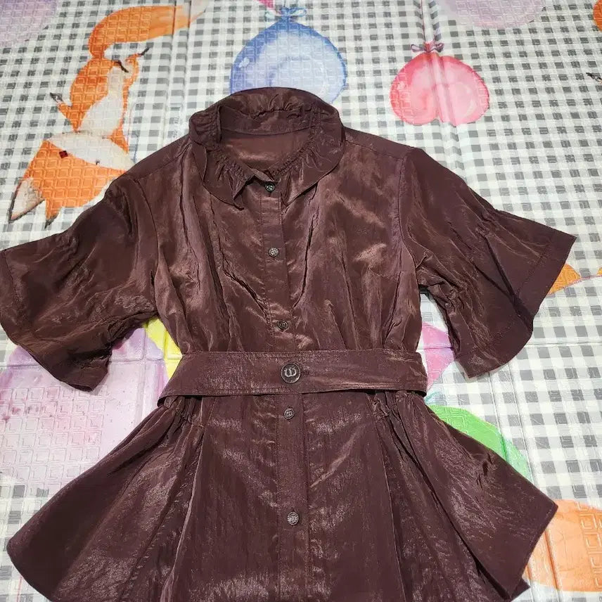[BUNJANG] Mine Belted Short-Sleeve Shirt / 한섬의류 마인 벨트반팔셔츠