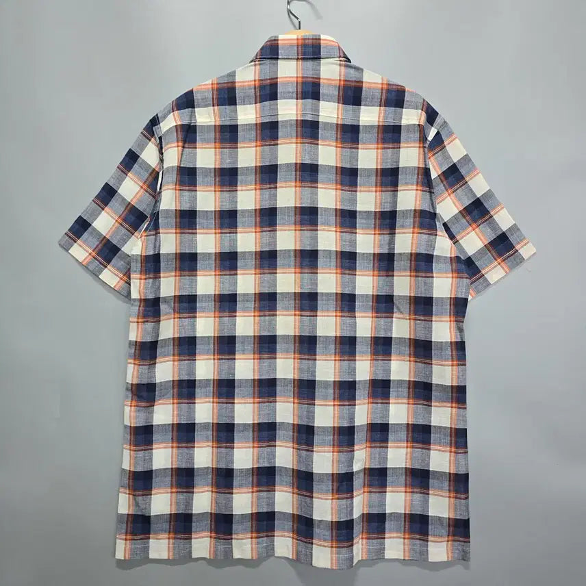[BUNJANG] Galaxy Check Short Sleeve Shirt Size 110 / 갤럭시(galaxy) 체크 반팔 셔츠 110