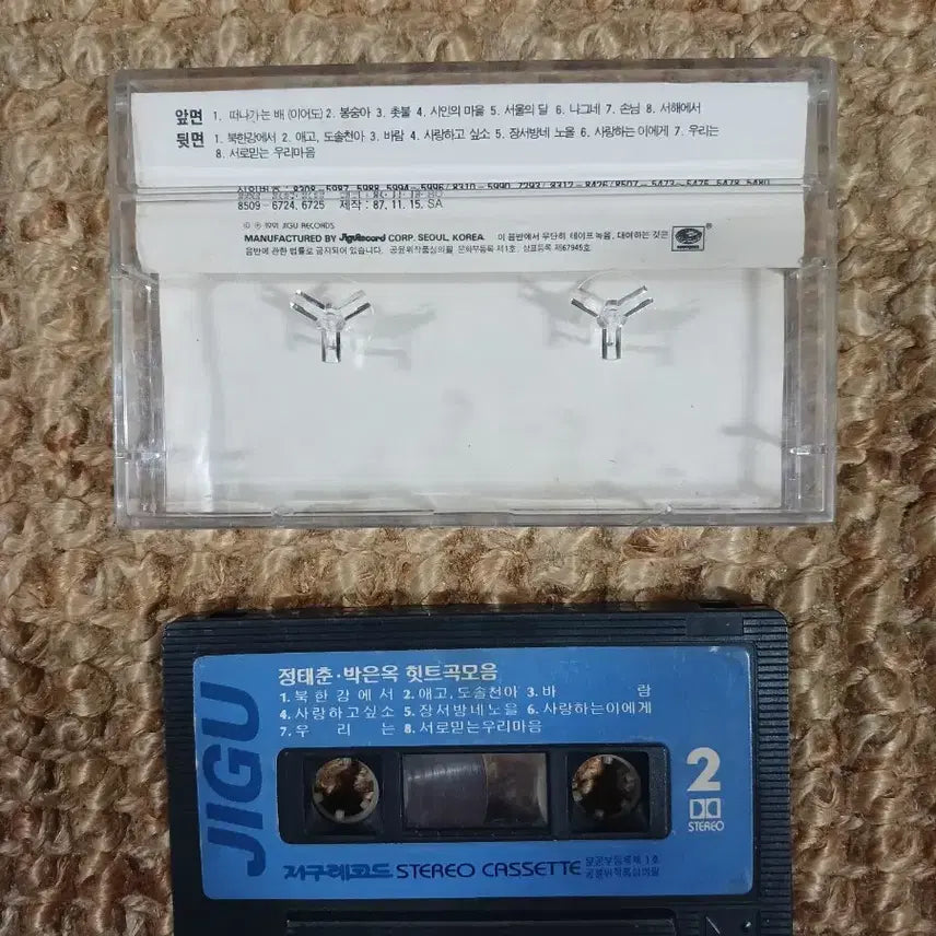 [BUNJANG] Jeong Tae Chun &amp; Park Eun Ok - Hit Songs Collection Cassette Tape (1984) / 지구 정태춘 박은옥 힛트곡 모음 카세트
