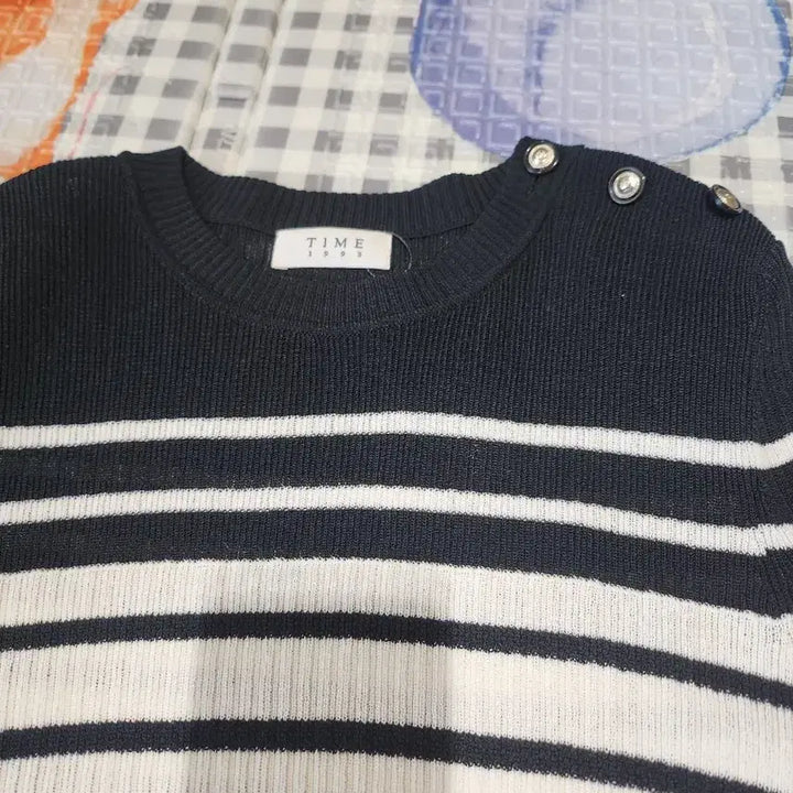 [BUNJANG] Time Striped Knit Sweater / 한섬의류 타임 스트라이프 니트