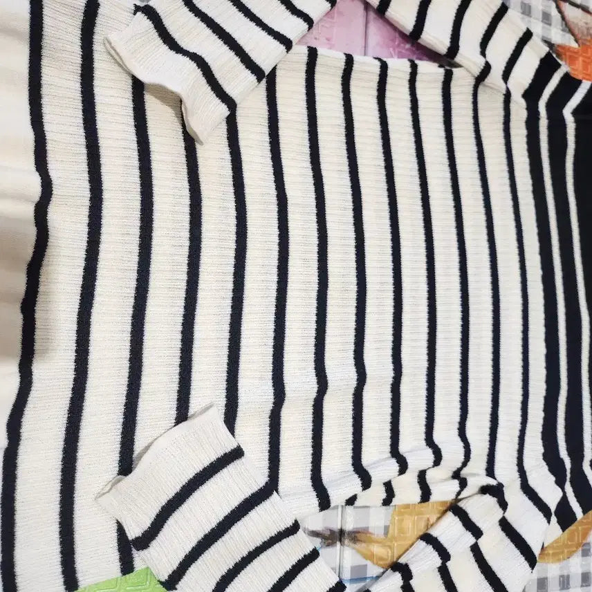 [BUNJANG] Time Striped Knit Sweater / 한섬의류 타임 스트라이프 니트