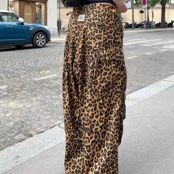 [BUNJANG] Mendils Cutiure Leopard Cargo Long Pants (New) / 멘딜스꾸띠르 레오파드 카고 롱 팬츠 M (새상품)