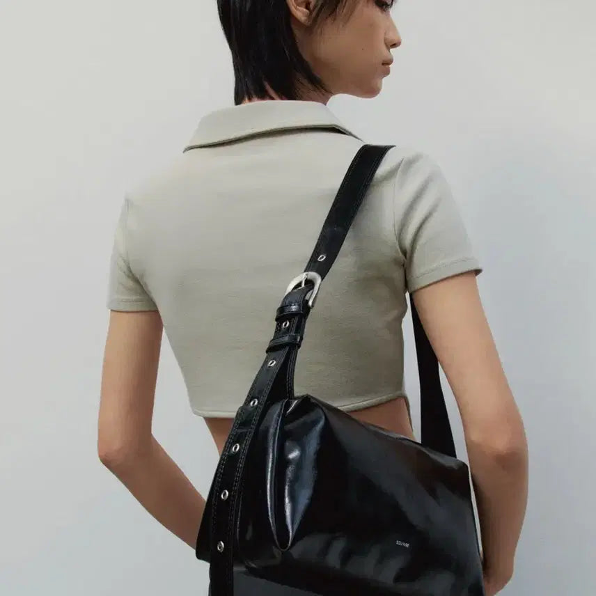 [BUNJANG] Square Line Layer Bag Shoulder Bag / 스퀘어라인 레이어백