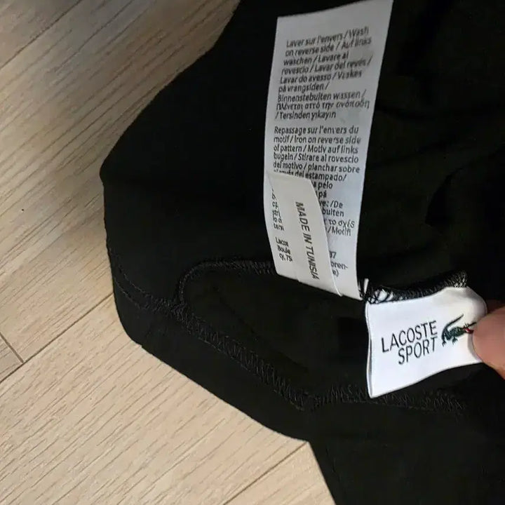 [BUNJANG] Lacoste Black T-Shirt XL / 라코스테 블랙 티셔츠 새상품 xl사이즈
