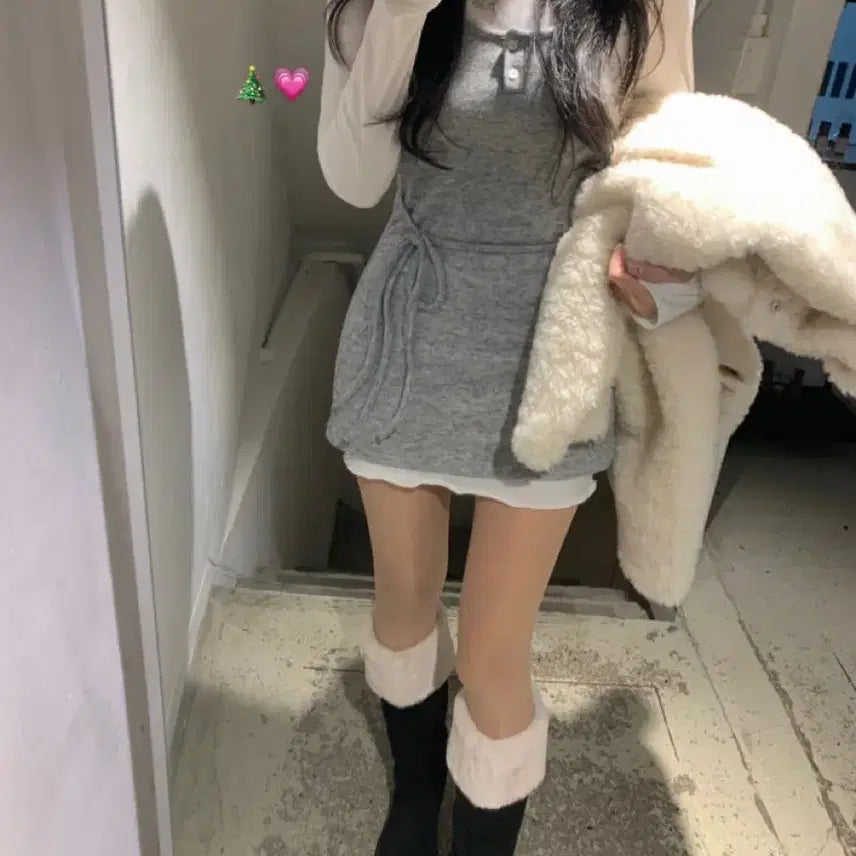 [SOLD OUT] 루앤메리 로웰 레이어드 원피스 세트