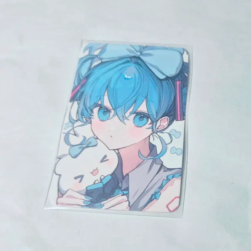 [BUNJANG] Cinnamoroll Hatsune Miku Photocard / ㄴㄸ님 시나모롤 하츠네 미쿠 포카 미소녀 포토카드