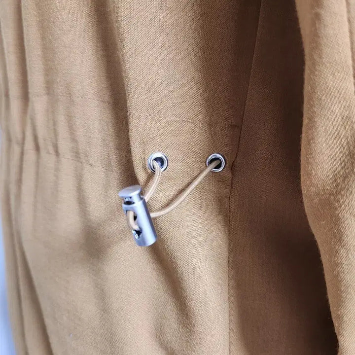 [BUNJANG] Navy Mustard Linen Oversized Jacket (F) / NAVY 머스타드 컬러 린넨 오버핏 자켓 F
