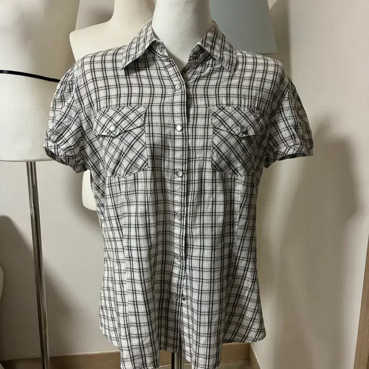 [SOLD OUT] 체크무늬 반팔 셔츠