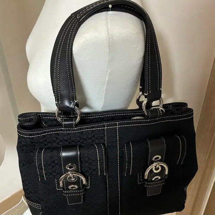 [BUNJANG] Coach Y2K Stitch Point Tote Bag / 코치 토트백