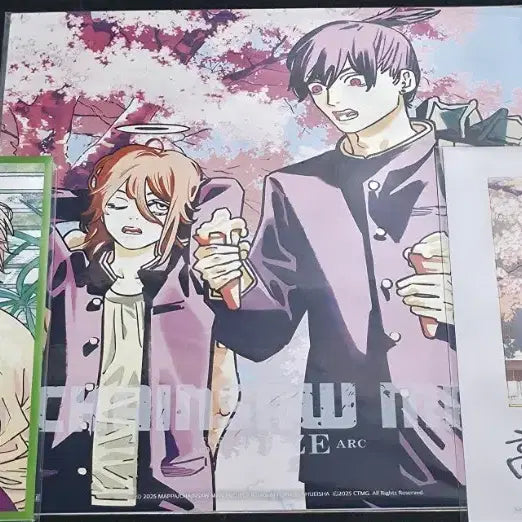[BUNJANG] Chainsaw Man Fujimoto Tatsuki Illustration Bundle Set / 체인소맨 9주차 10주차 일러스트 굿즈 일괄 3종