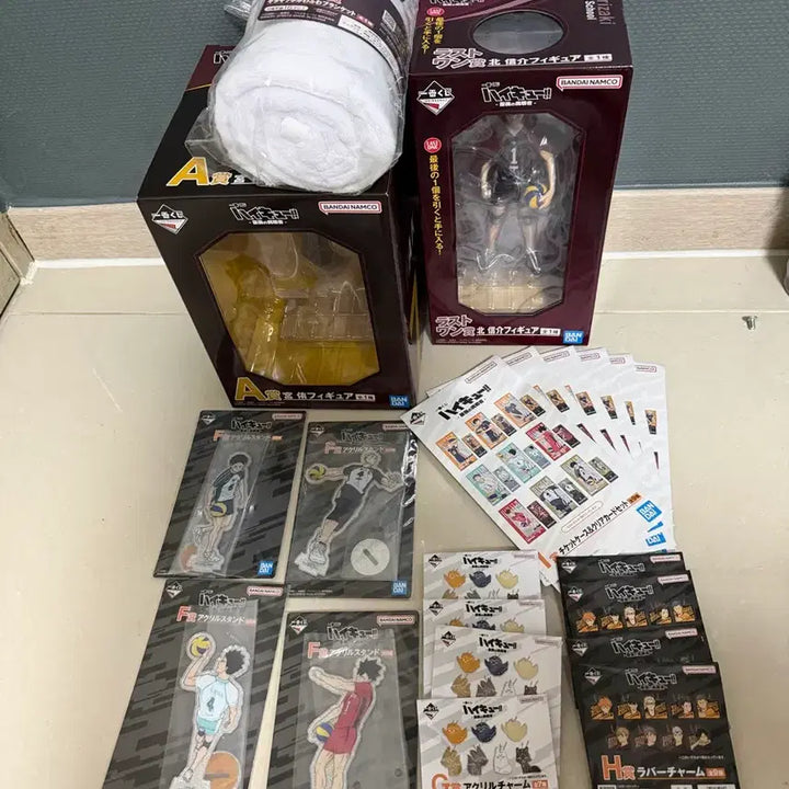 [SOLD OUT] 미개봉)하이큐 이치방쿠지 A,D,라스트원, 아크릴 스탠드 굿즈 일괄