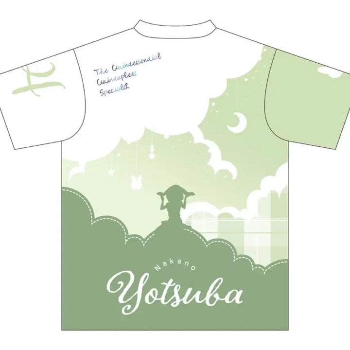 [BUNJANG] The Quintessential Quintuplets Yotsuba Big Print T-Shirt / 5등분의 신부 요츠바 빅프린팅 티셔츠 새상품