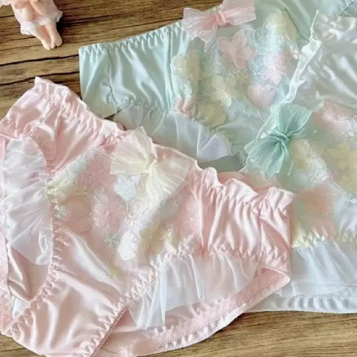 [BUNJANG] 3-Piece Lace Detail Panty Set / 41번   팬티  3종