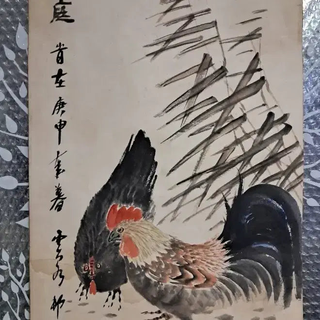 [BUNJANG] Ink Wash Painting of a Rooster / 동양화 수묵화 닭 그림