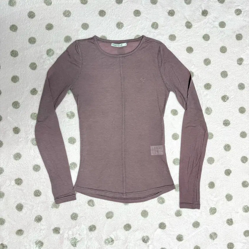 [BUNJANG] Fancy Club Layered Long Sleeve Set / 팬시클럽 도트 레이어드 롱슬리브 핑크