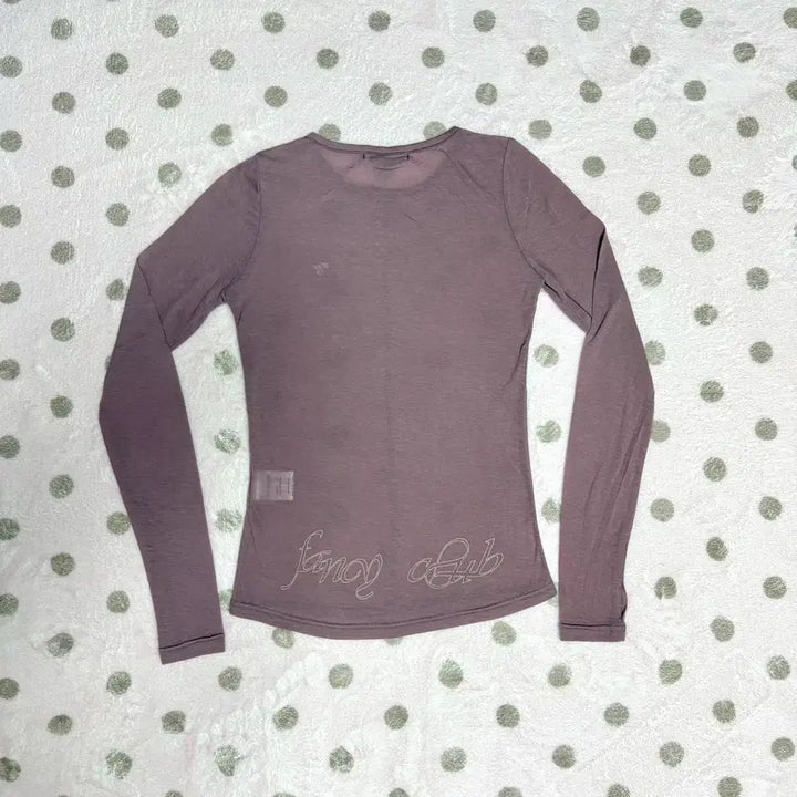 [BUNJANG] Fancy Club Layered Long Sleeve Set / 팬시클럽 도트 레이어드 롱슬리브 핑크