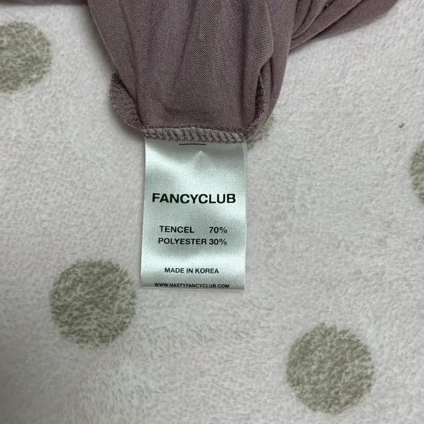 [BUNJANG] Fancy Club Layered Long Sleeve Set / 팬시클럽 도트 레이어드 롱슬리브 핑크