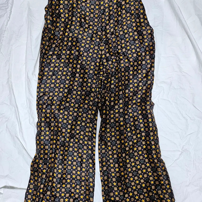 [BUNJANG] Sandro Print Satin Pants / 산드로 프린트 새틴 팬츠 40