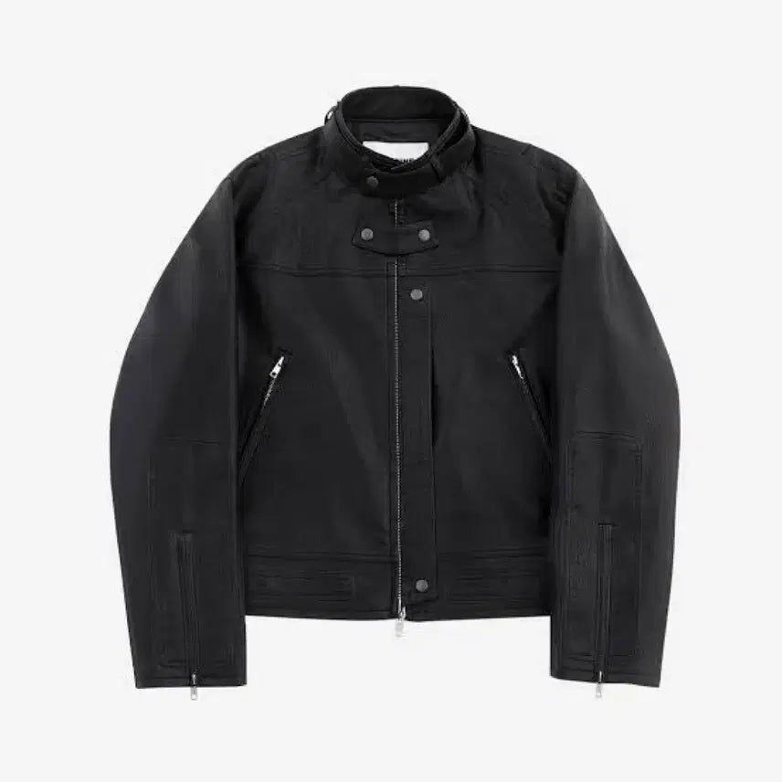 [BUNJANG] Allenne 3D Belted Biker Leather Jacket / 알렌느 3d 벨티드 바이커 레더자켓 2사이즈 새제품